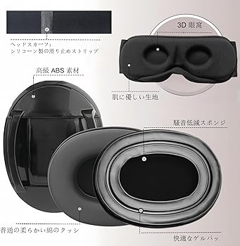 Amazon.co.jp: [ZOZZGO] イヤーマフ アイマスク セット 睡眠用 就寝用